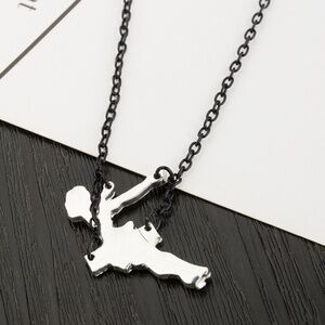 **ABRIANA* Gymnast Girl Swingset Statement Necklace